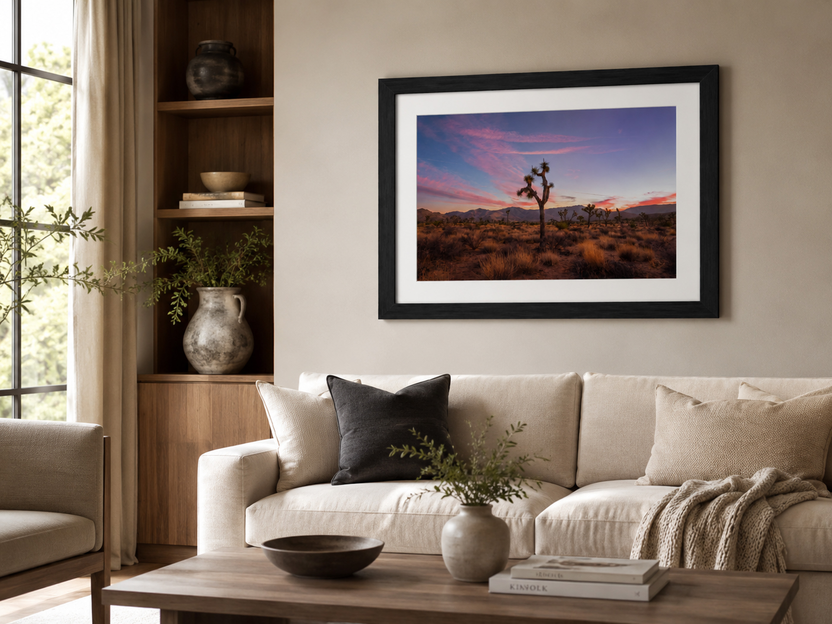 Silent Horizons fine art print displayed in a room